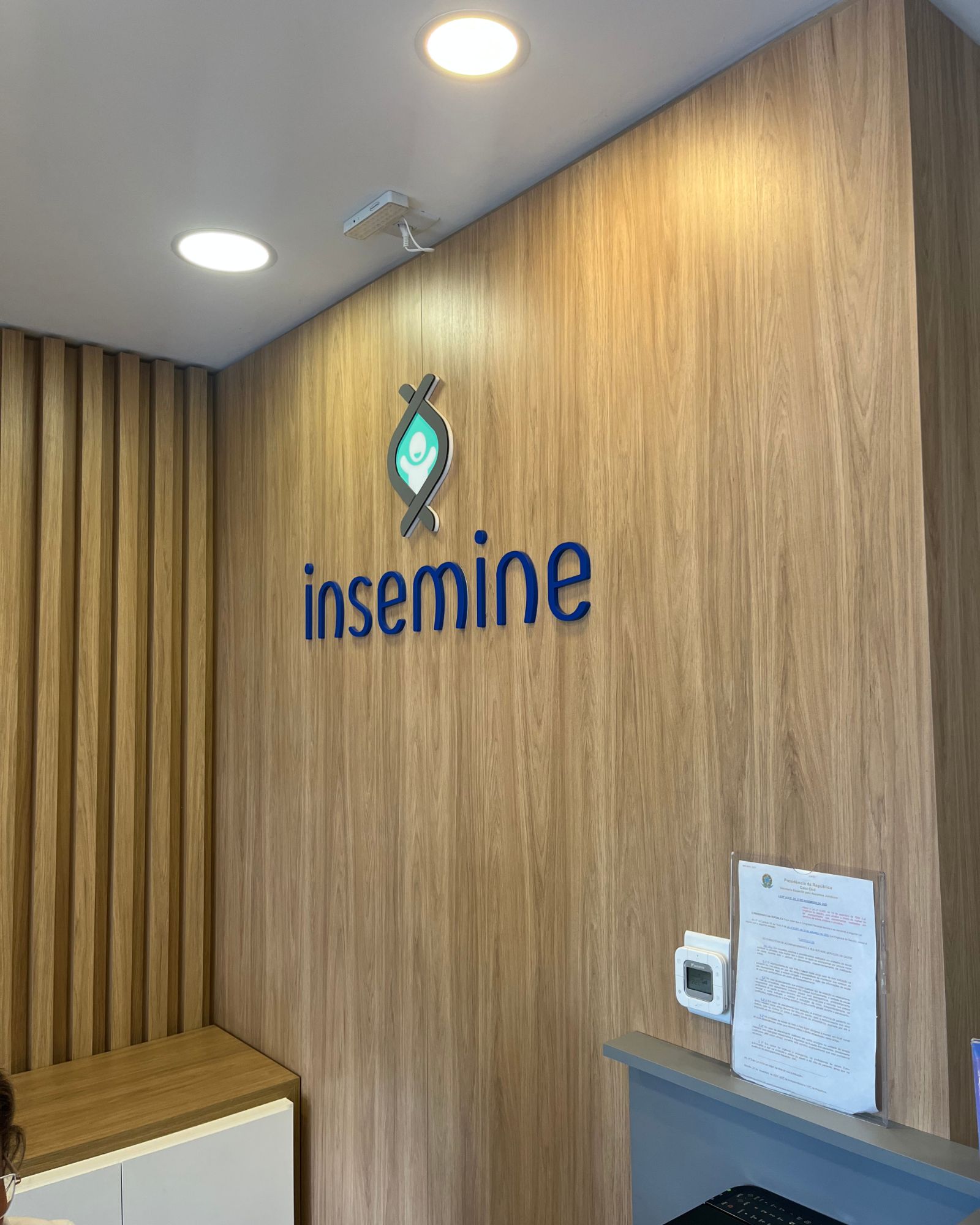 Recepção da Clínica Insemine em Porto Alegre